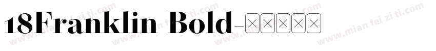 18Franklin Bold字体转换